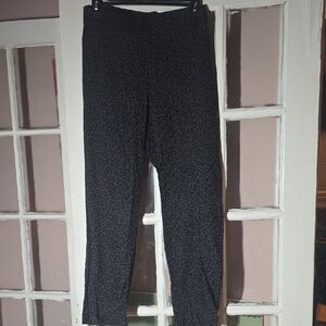 Stylish Black Leopard Print Women's Trousers